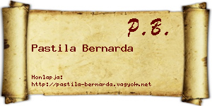 Pastila Bernarda névjegykártya